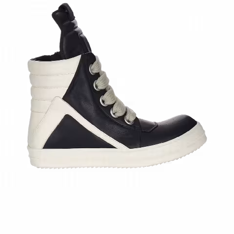 Rick Owens Concordians Jumbo Laced Geobasket 'Black Milk'
