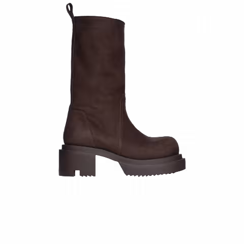 Rick Owens Wmns Concordians Calf Pull On Bogun Boot 'Brown'