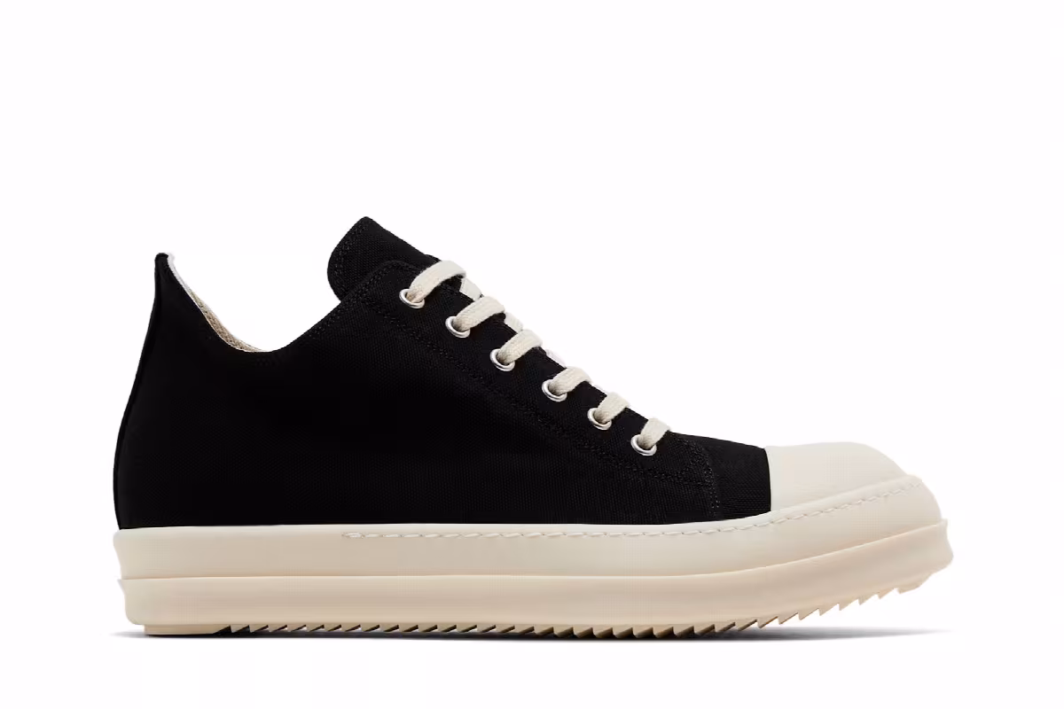 Rick Owens DRKSHDW Hollywood Low Black Milk, view 2