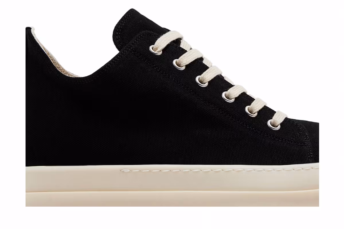 Rick Owens DRKSHDW Hollywood Low Black Milk, view 3