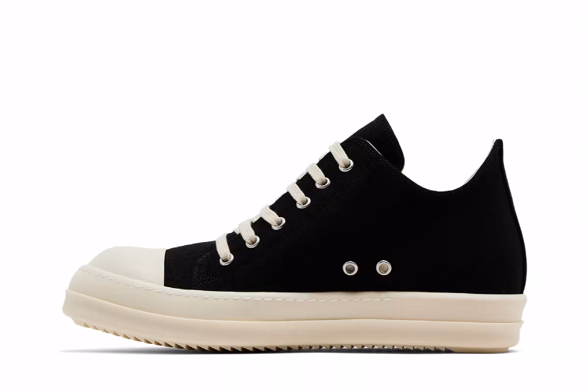 Rick Owens DRKSHDW Hollywood Low Black Milk, view 4