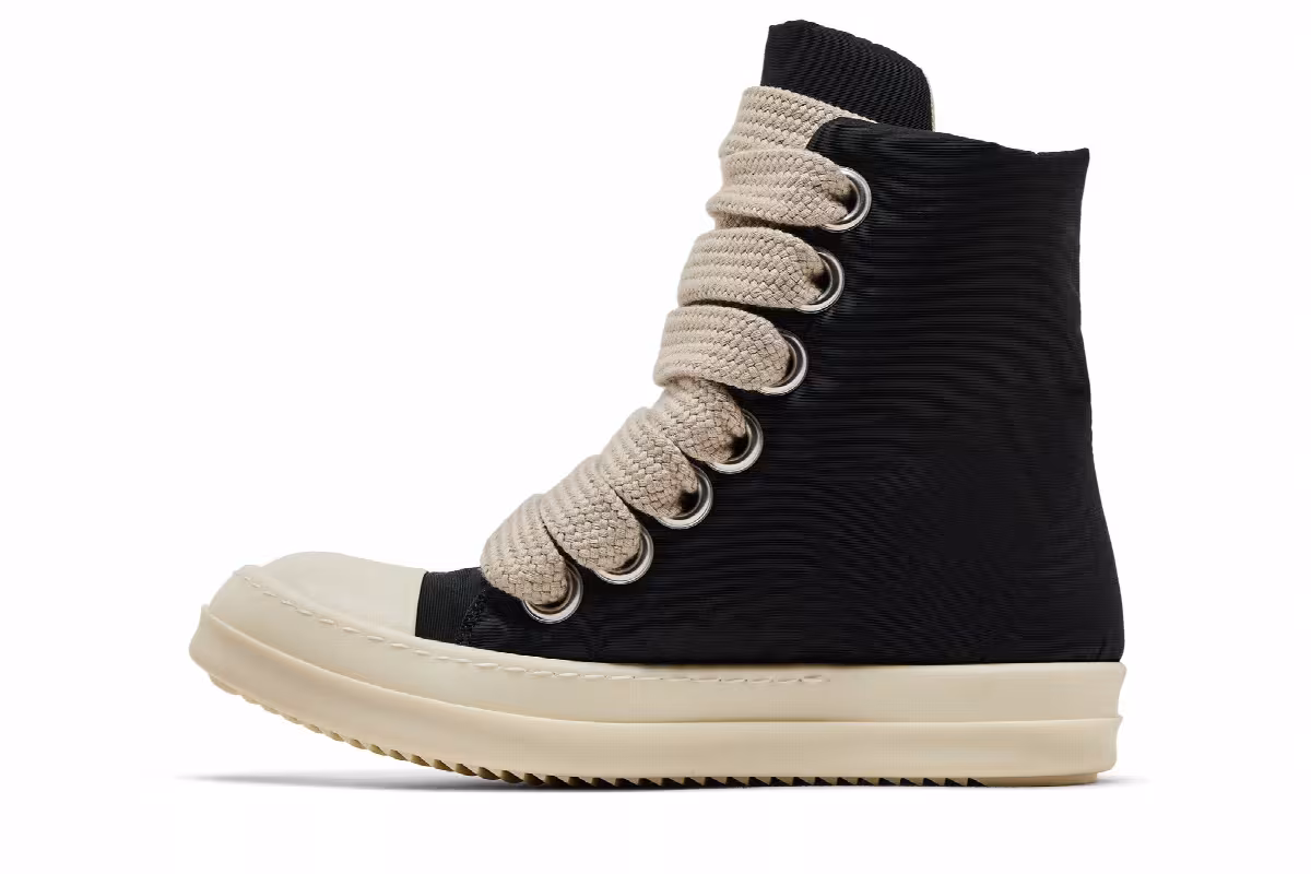 Rick Owens Women's DRKSHDW Hollywood Jumbo Lace Puffer High Black Milk, view 4