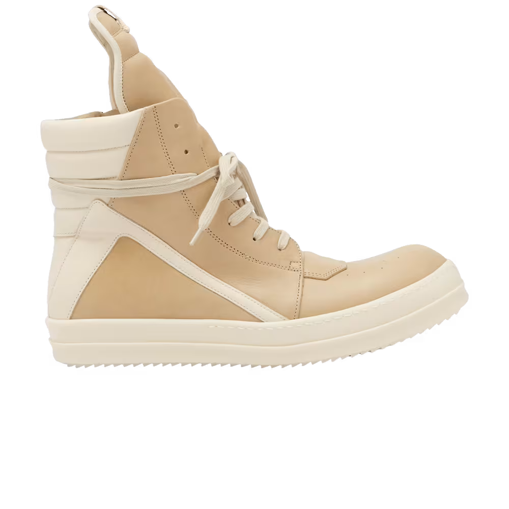 Rick Owens Hollywood Geobasket High Parchment Milk