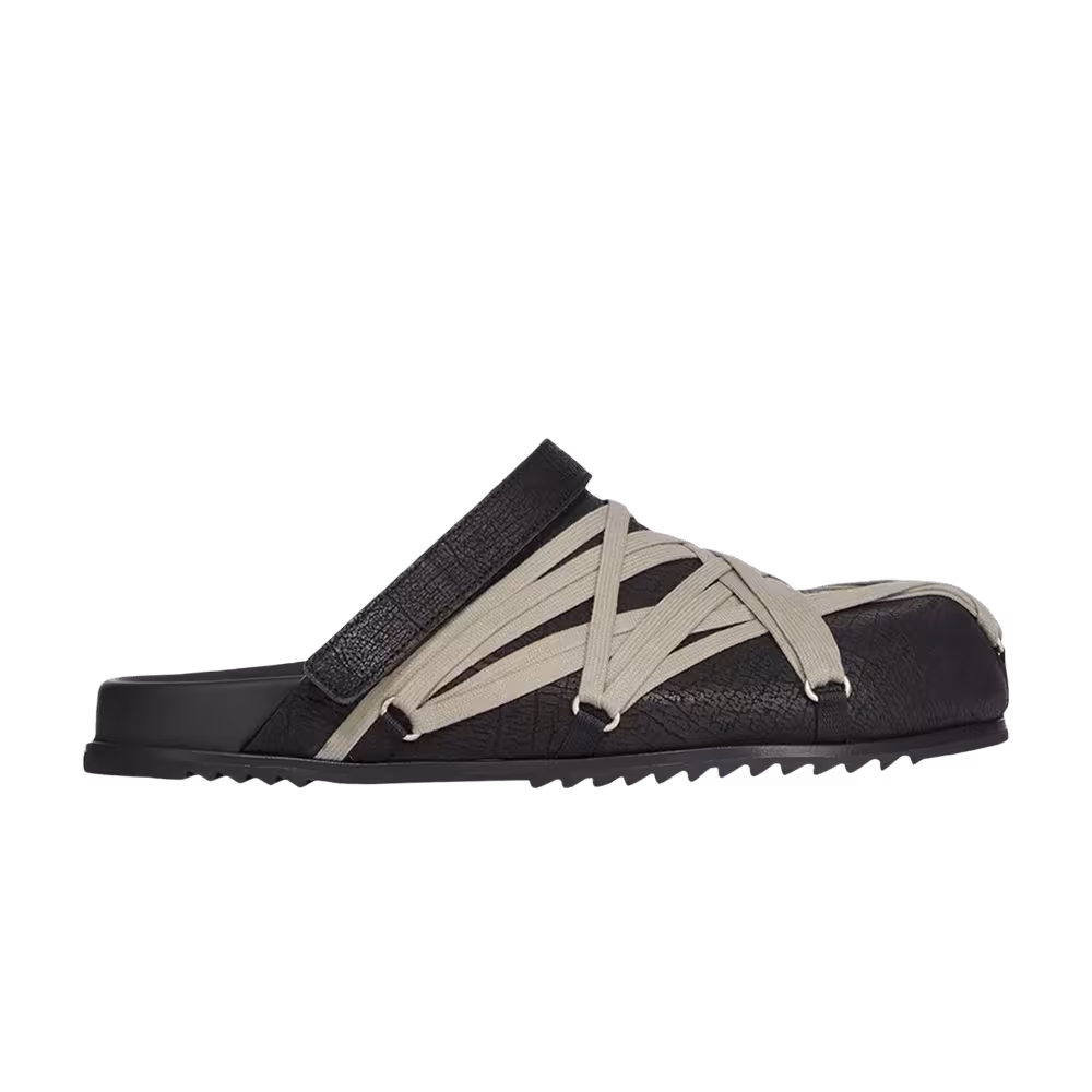 Rick Owens Concordians Megalaced Mule Granola Black