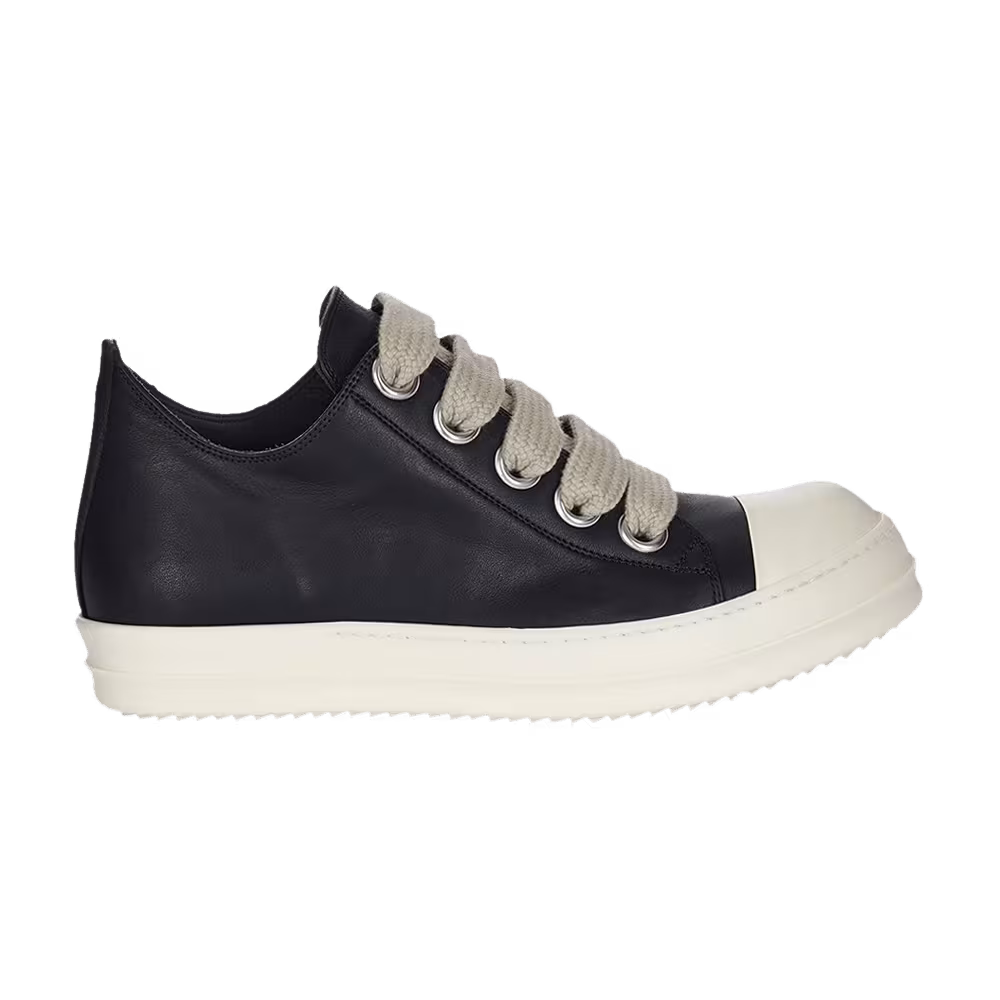 Rick Owens Women's Concordians Jumbo Laced Low Black Milk