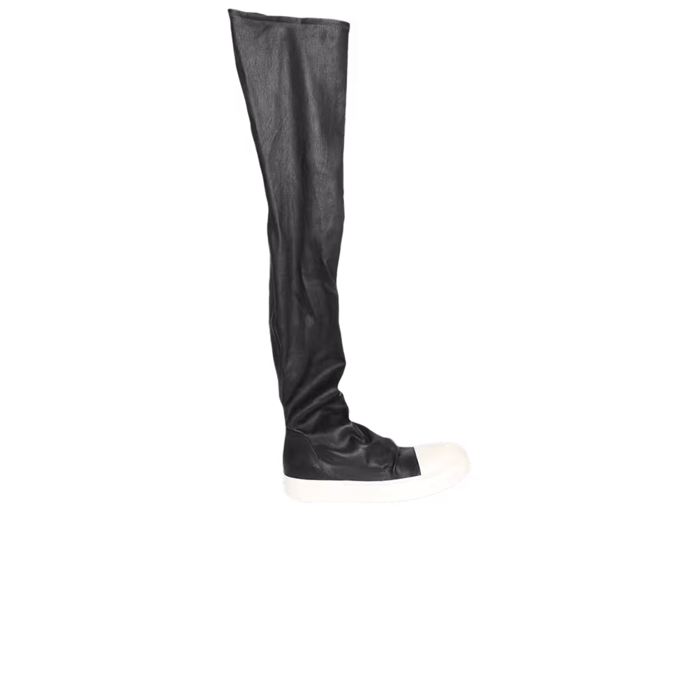 Rick Owens Women's Hollywood Knee-High Stocking Sneaks Black Milk