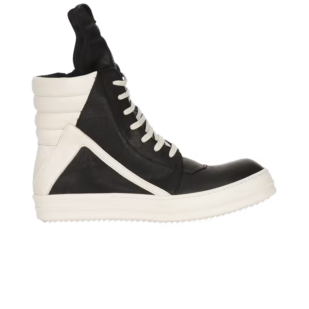 Rick Owens Lido Geobasket High Black Milk
