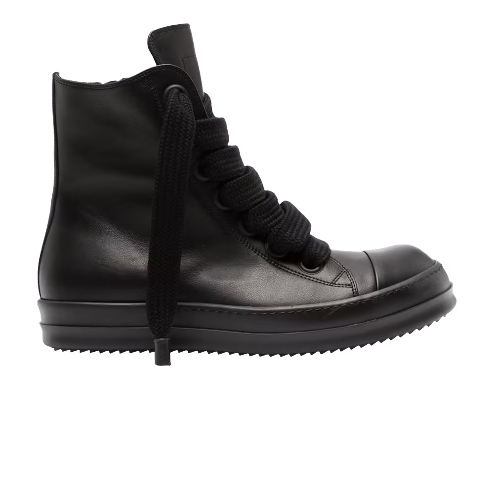 Rick Owens Lido Jumbo Laced Sneaker Triple Black