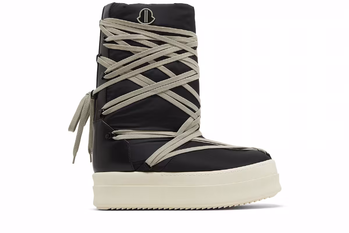 Moncler x Rick Owens Bigrocks Boot Black, view 2