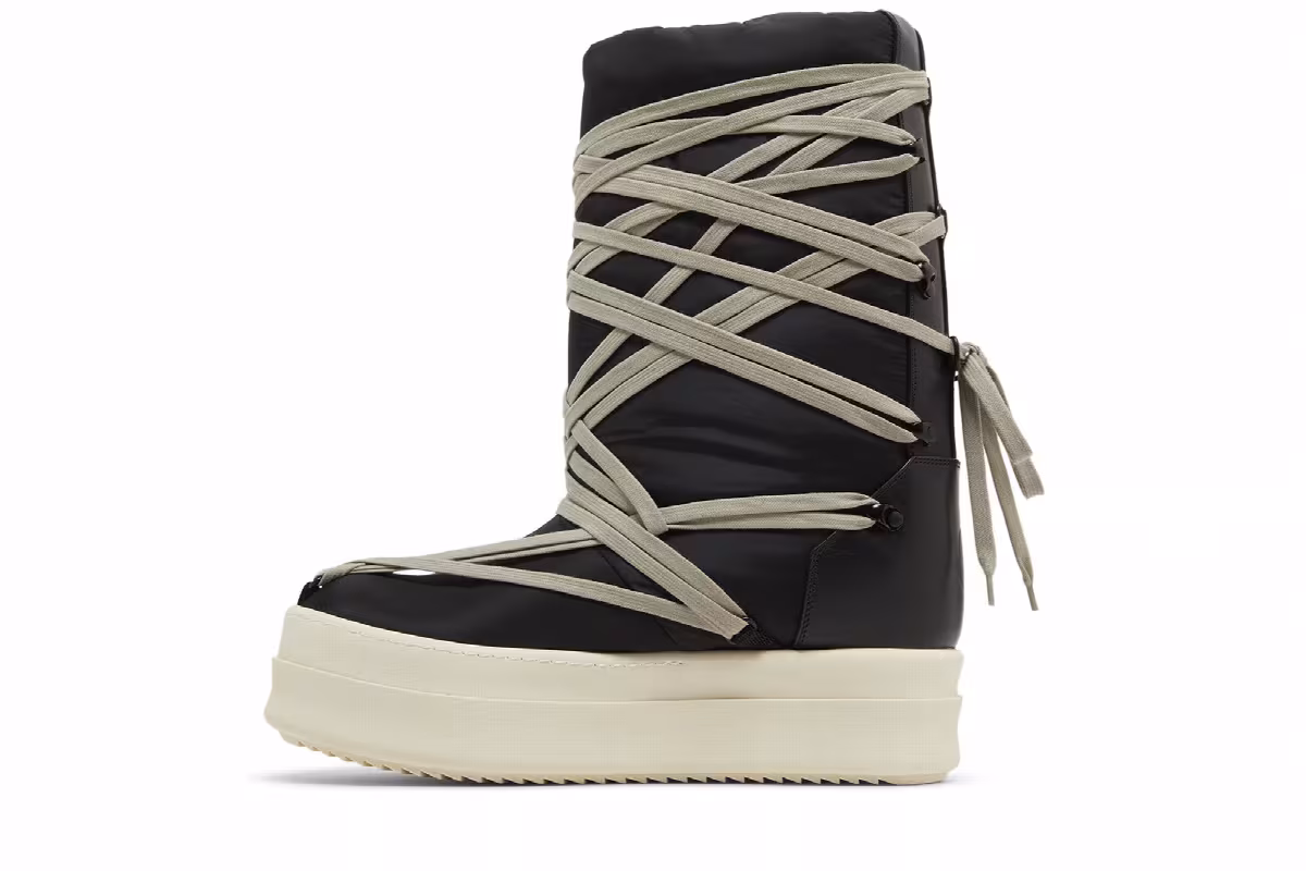 Moncler x Rick Owens Bigrocks Boot Black, view 4
