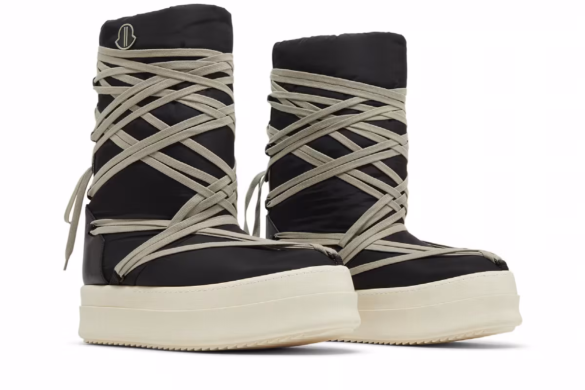 Moncler x Rick Owens Bigrocks Boot Black, view 9