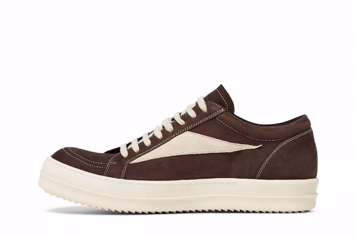 Rick Owens Luxor Vintage Low Brown Milk, view 4