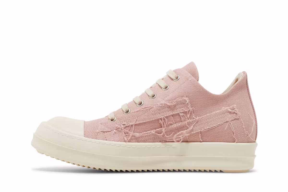 Rick Owens Women's EDFU DRKSHDW Slashed Low Faded Pink, view 4