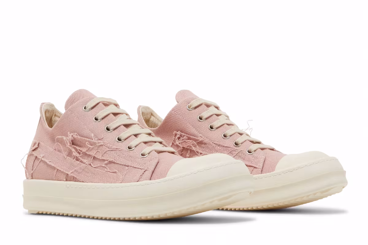Rick Owens Women's EDFU DRKSHDW Slashed Low Faded Pink, view 9