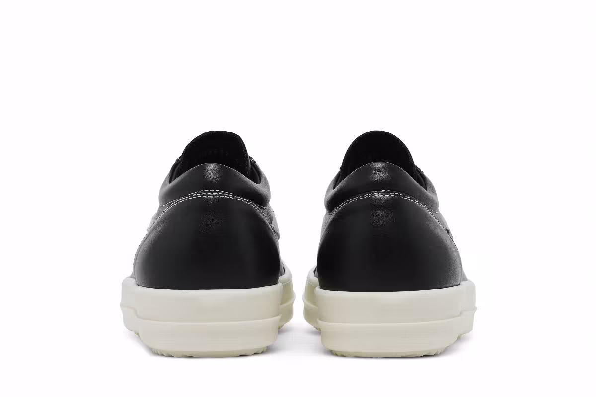 Rick Owens Lido Vintage Sneaker Black Milk, view 7