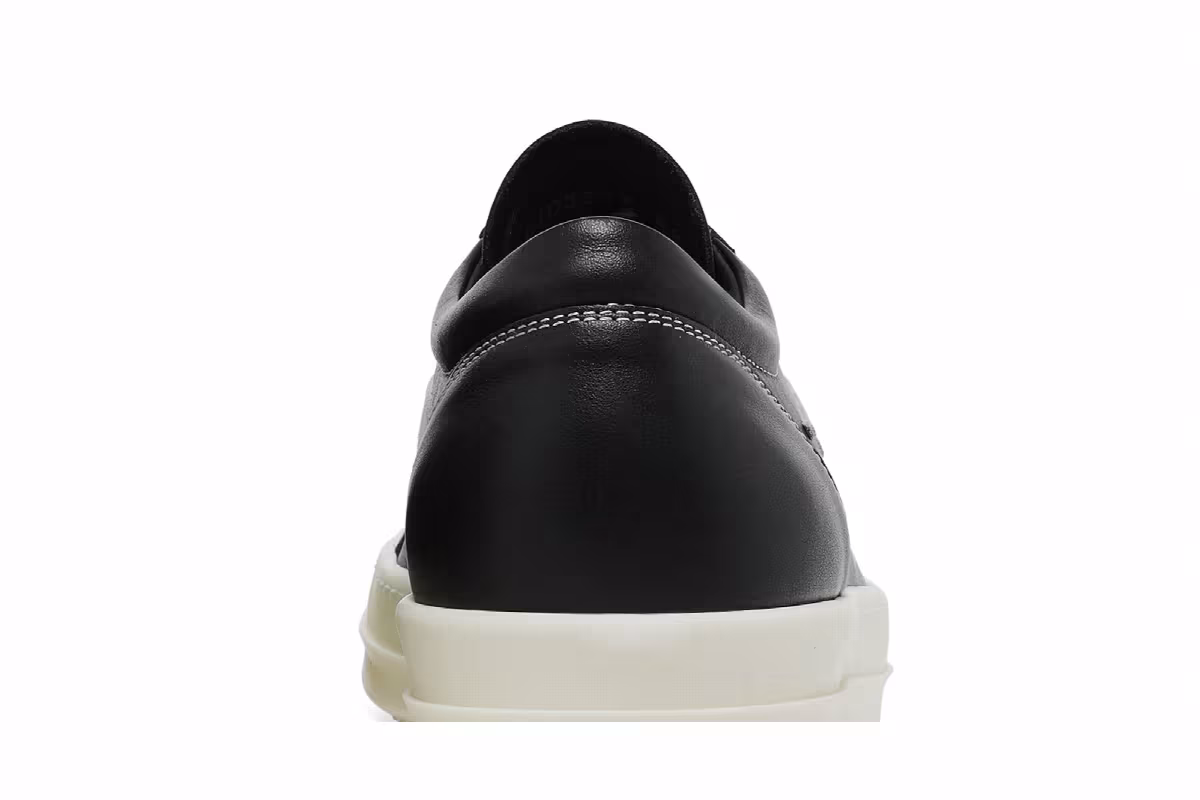 Rick Owens Lido Vintage Sneaker Black Milk, view 8