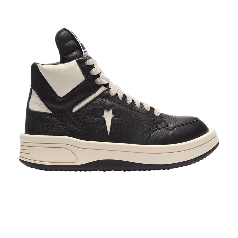 Converse x Rick Owens DRKSHDW TURBOWPN Mid Black Cloud Cream