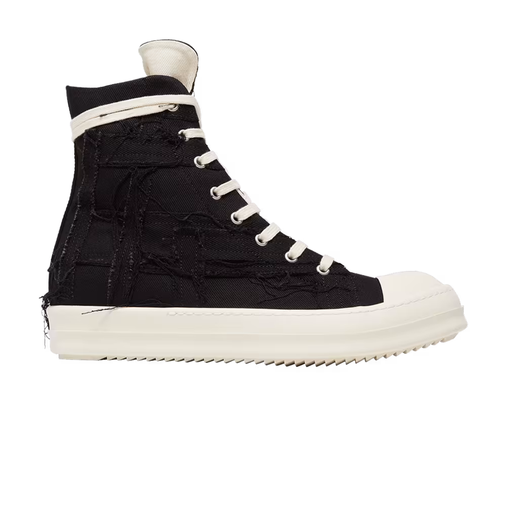 Rick Owens DRKSHDW Luxor Slashed High Black Milk