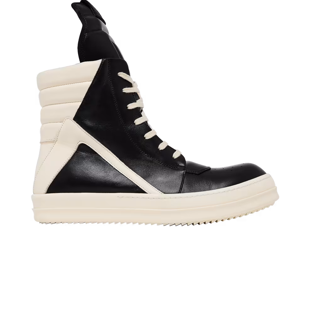 Rick Owens Luxor Geobasket Black Milk