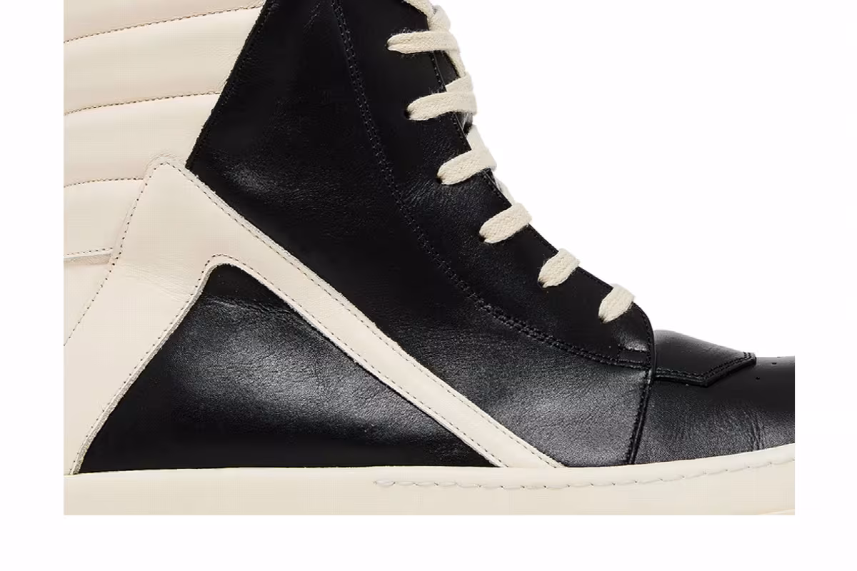 Rick Owens Luxor Geobasket Black Milk, view 3