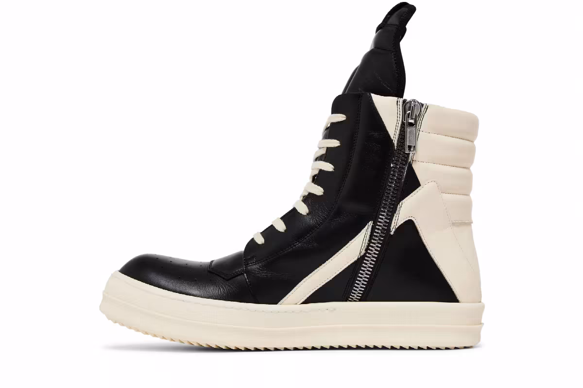Rick Owens Luxor Geobasket Black Milk, view 4