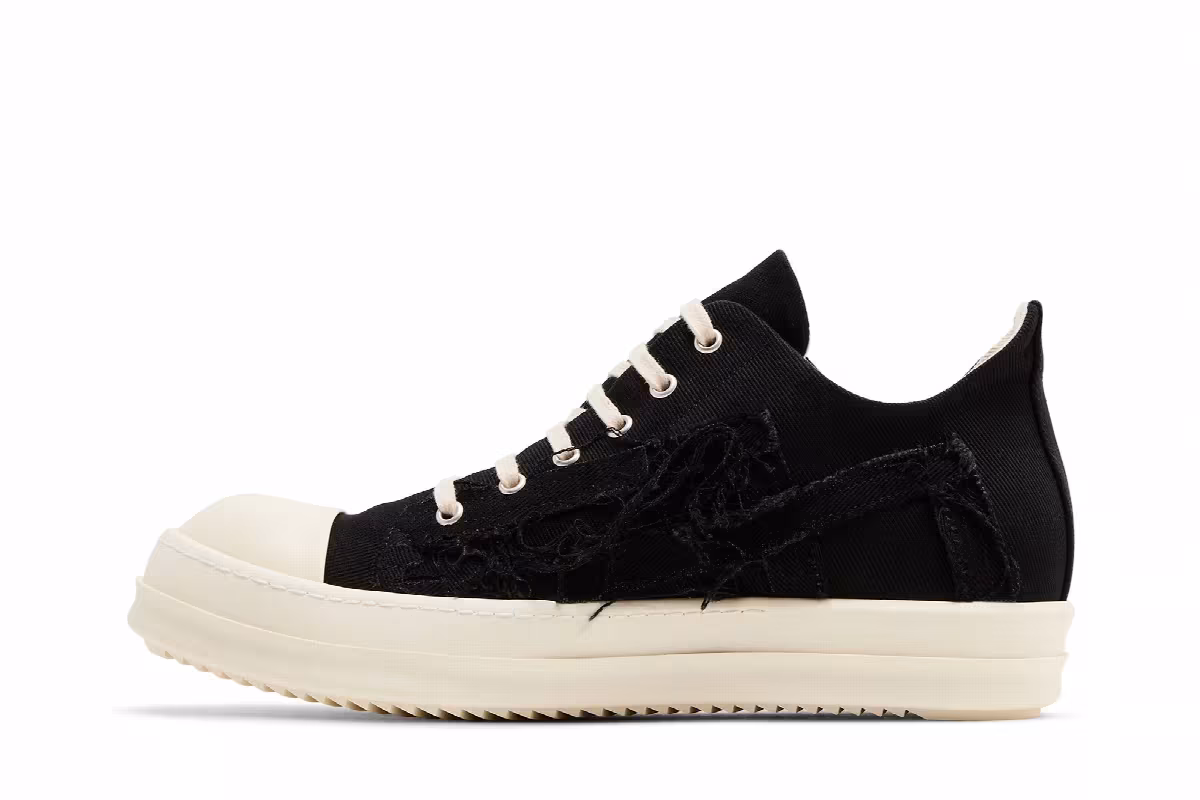 Rick Owens EDFU DRKSHDW Slashed Low Black Milk, view 4