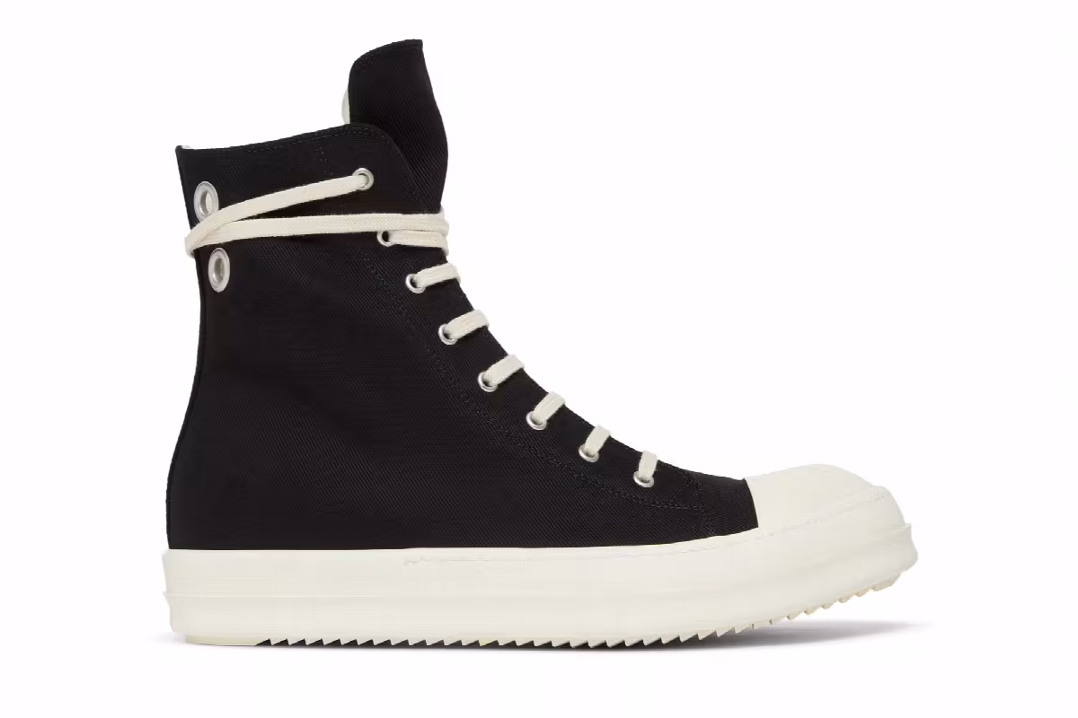 Rick Owens EDFU DRKSHDW Cotton Denim High Black Milk, view 2