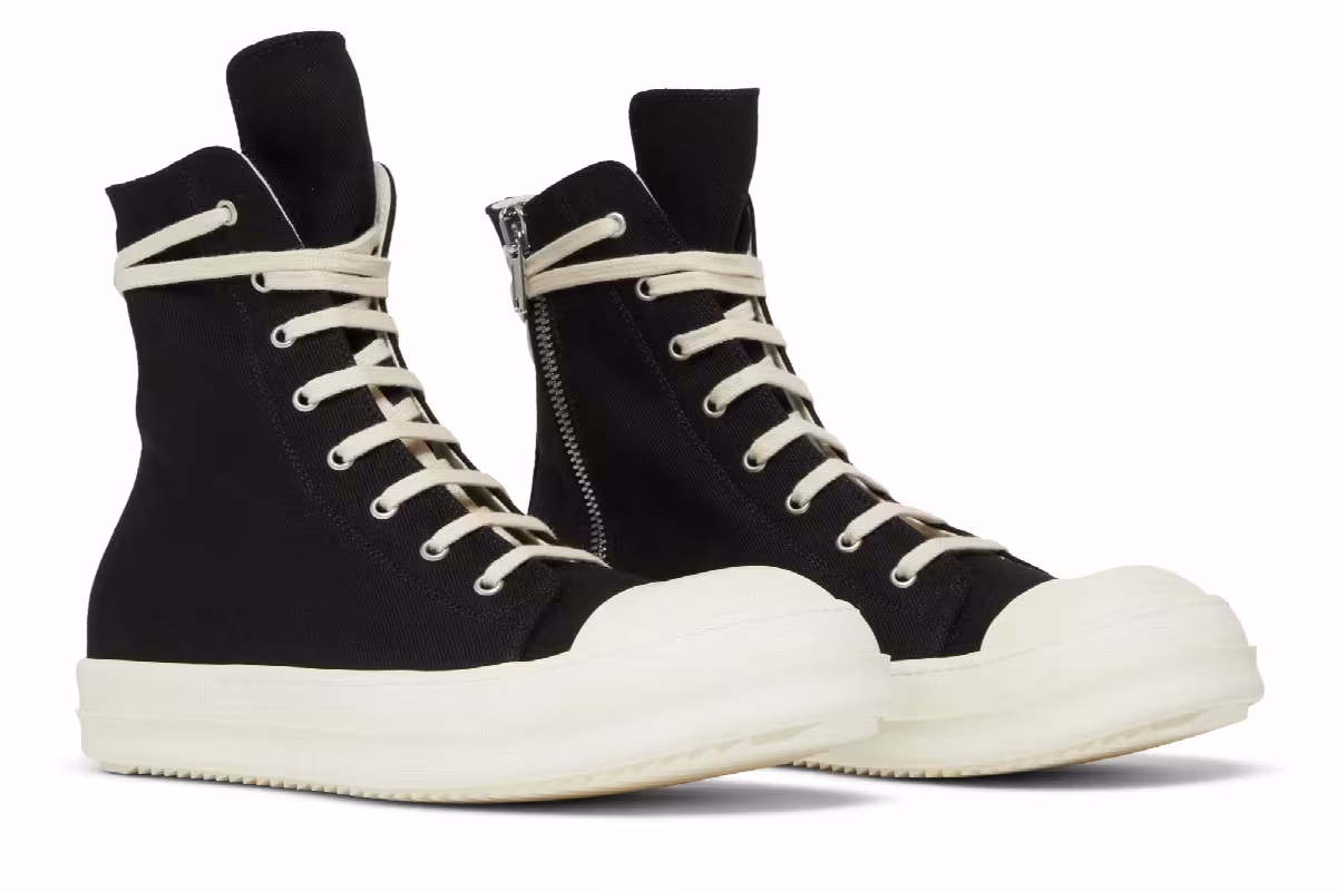 Rick Owens EDFU DRKSHDW Cotton Denim High Black Milk, view 9