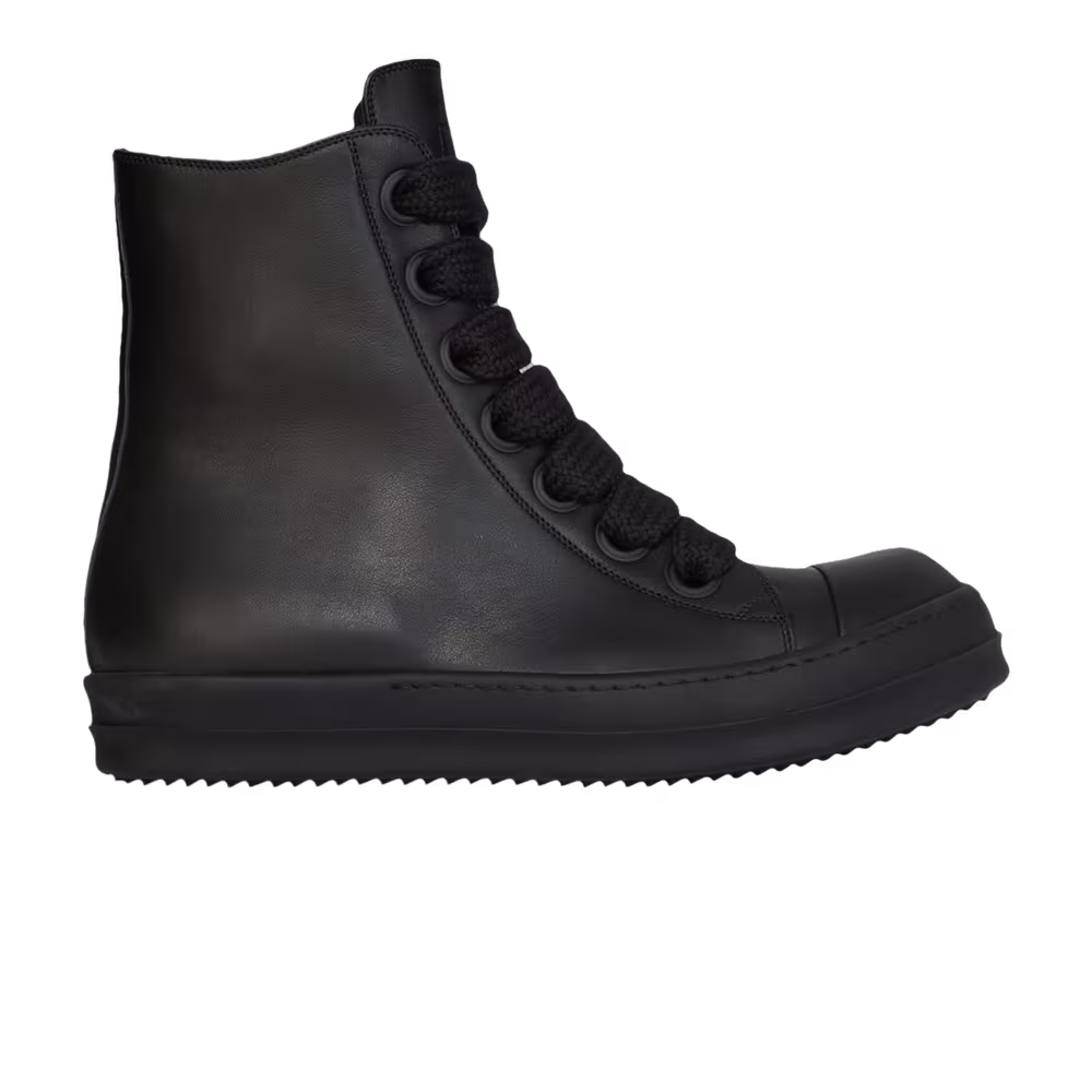 Rick Owens Women's Lido Jumbo Laced Sneaker Triple Black