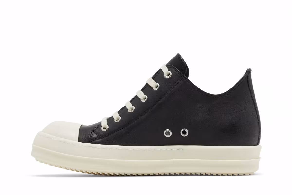 Rick Owens Lido Low Black Milk, view 4