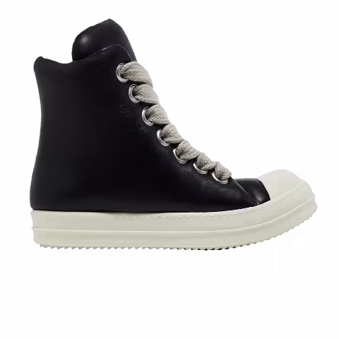 Rick Owens Luxor Jumbo Lace Padded Sneaker 'Black Milk'