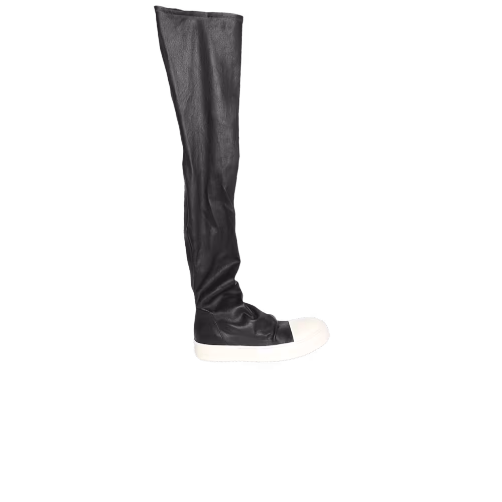 Rick Owens Women's Lido Knee-High Stocking Sneaks Black Milk