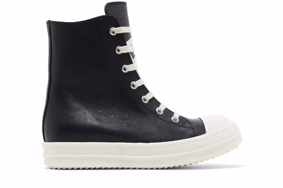 Rick Owens Women's Lido High Black Milk, view 2