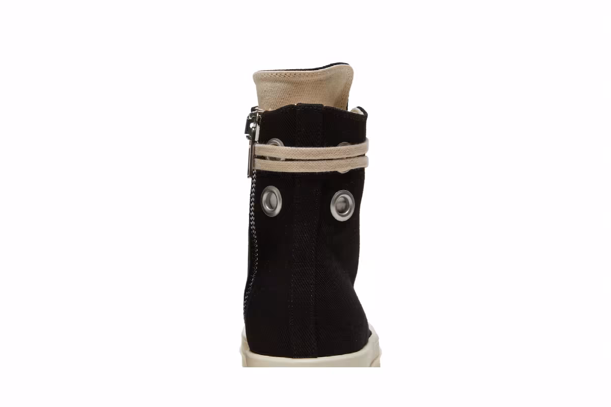 Rick Owens Women's EDFU DRKSHDW Cotton Denim High Black Milk, view 8