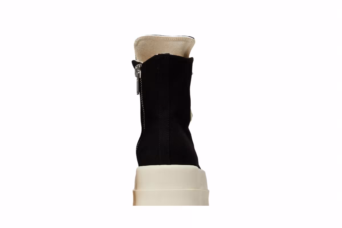 Rick Owens Women's DRKSHDW Luxor Double Bumper High Black Milk, view 8