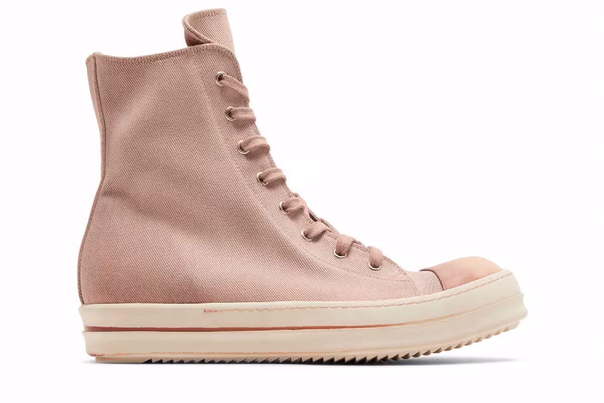 Rick Owens EDFU DRKSHDW Cotton Denim High Faded Pink, view 2