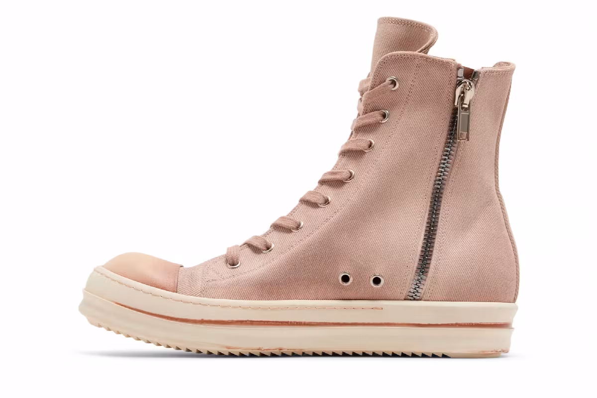 Rick Owens EDFU DRKSHDW Cotton Denim High Faded Pink, view 4