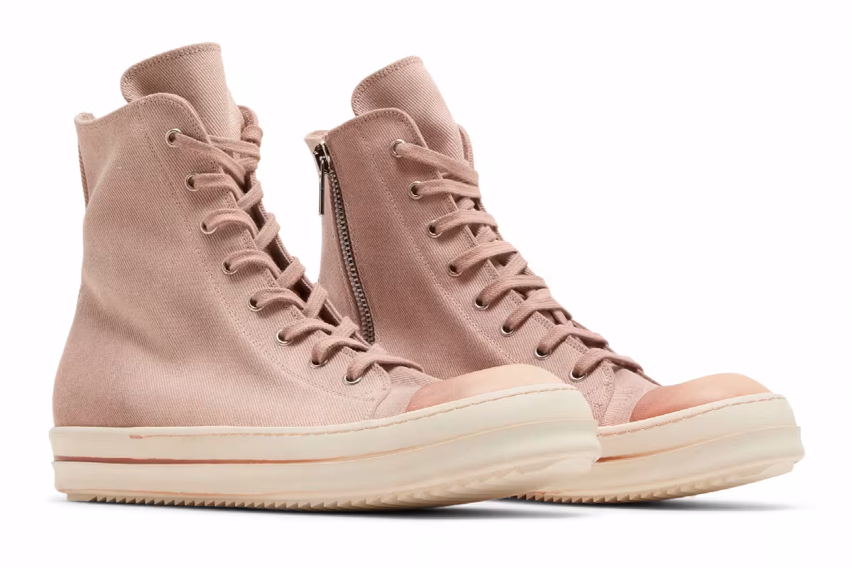 Rick Owens EDFU DRKSHDW Cotton Denim High Faded Pink, view 9