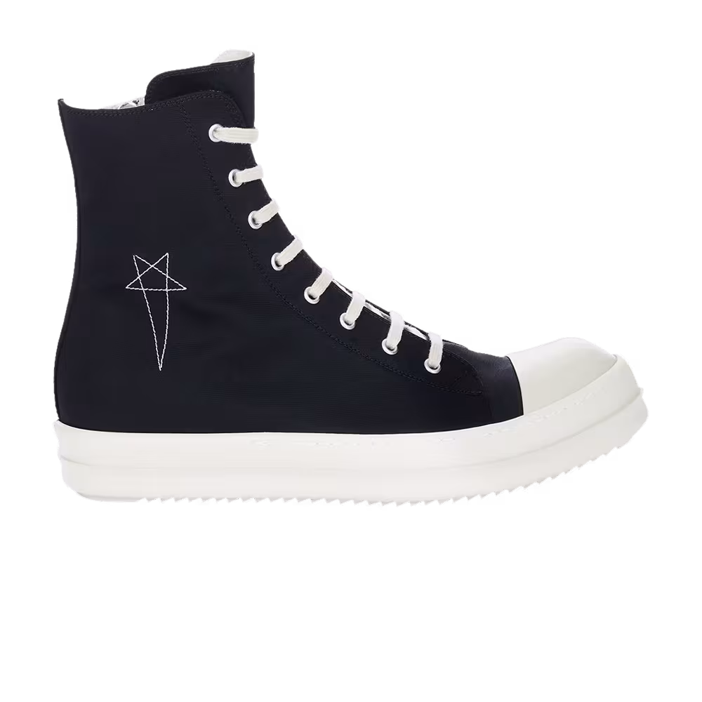 Rick Owens Women's EDFU DRKSHDW Pentagram Embroidery High Black Milk