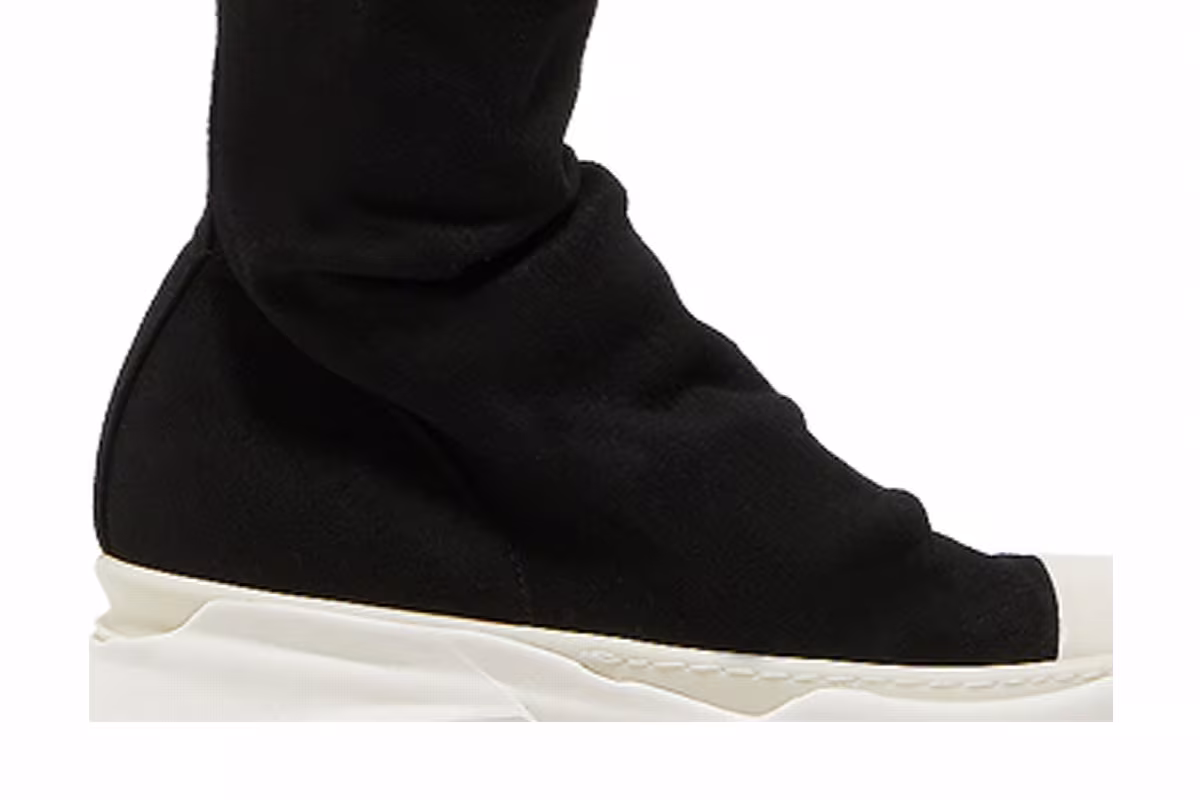 Rick Owens Women's EDFU DRKSHDW Abstract Stocking Black Milk, view 3