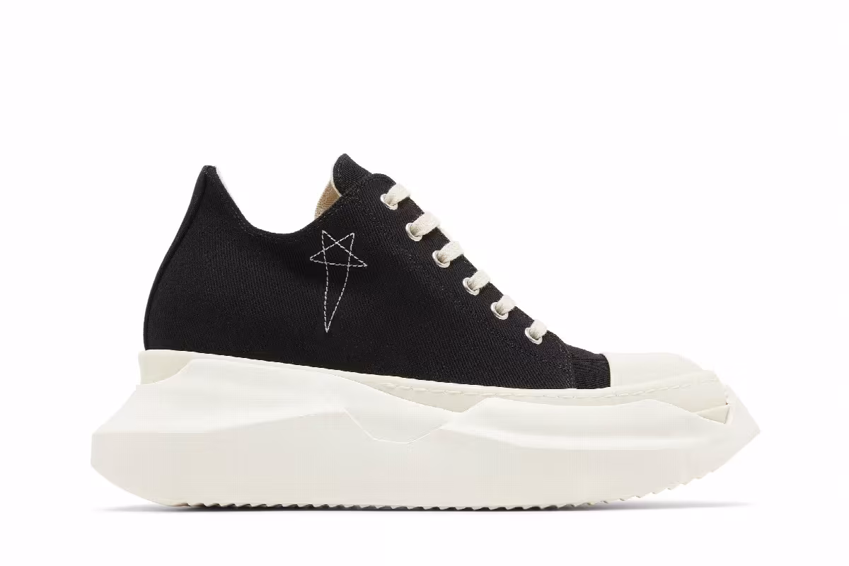 Rick Owens Women's EDFU DRKSHDW Pentagram Embroidery Abstract Low Black Milk, view 2
