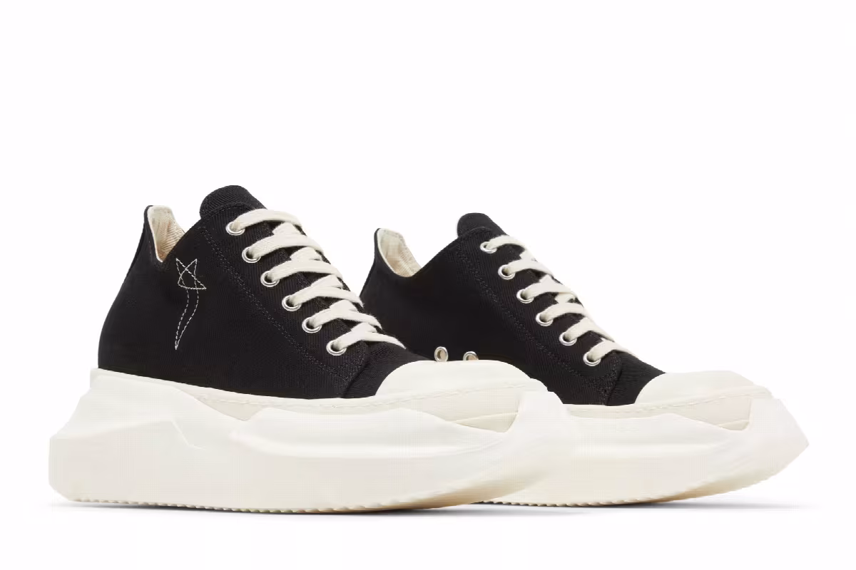Rick Owens Women's EDFU DRKSHDW Pentagram Embroidery Abstract Low Black Milk, view 9