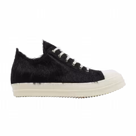 Rick Owens Strobe Low 'Black Cow Fur'