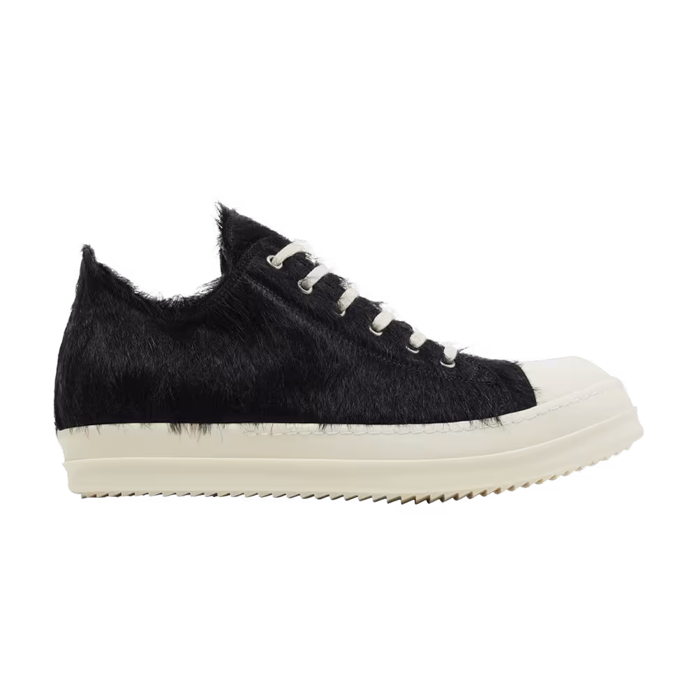 Rick Owens Strobe Low Black Cow Fur