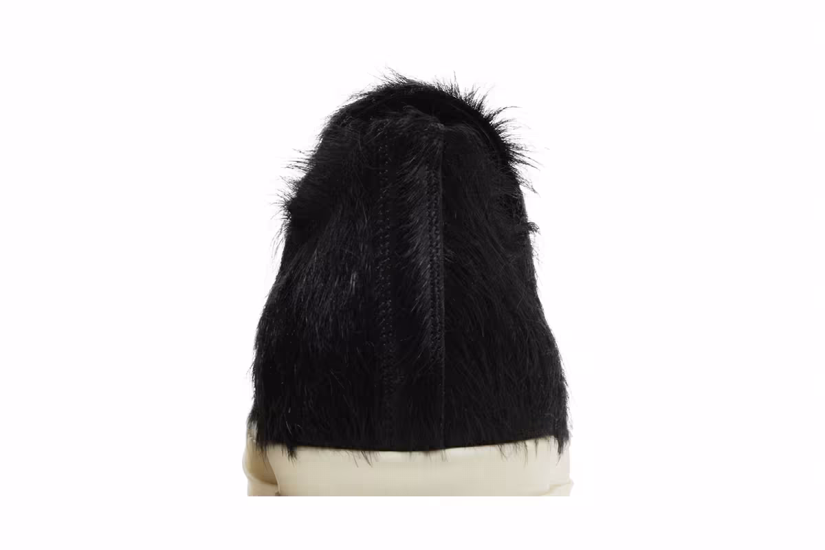 Rick Owens Strobe Low Black Cow Fur, view 8