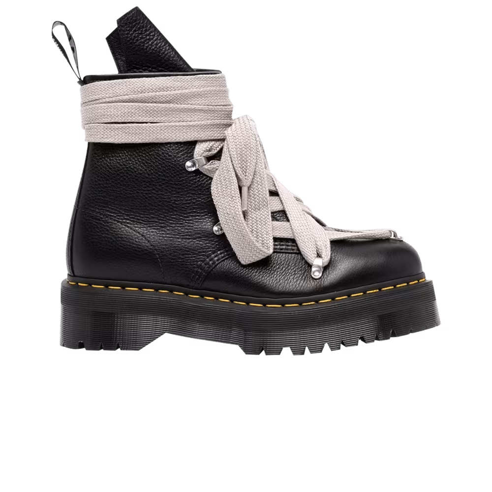 Dr. Martens x Rick Owens 1460 Quad Leather Sole Pentagram Jumbo Lace Boot Black