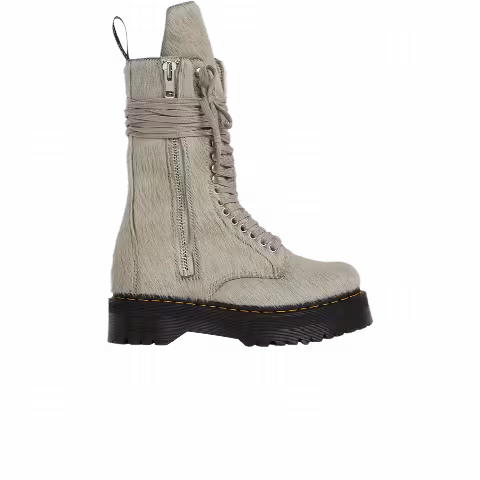 Dr. Martens x Rick Owens Strobe Calf Length Boot 'Furry Pearl'