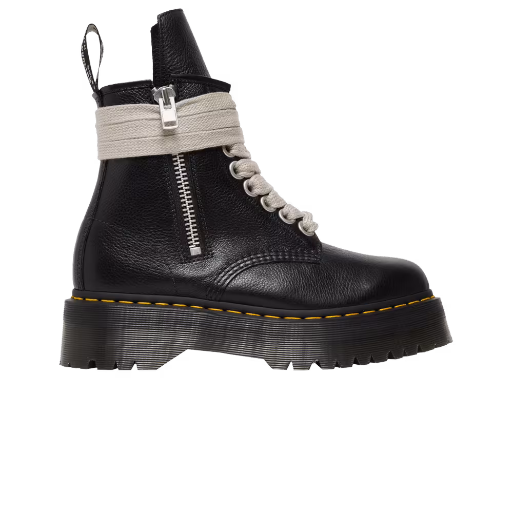 Dr. Martens x Rick Owens Strobe 1460 Quad Sole Jumbo Lace Boot Black