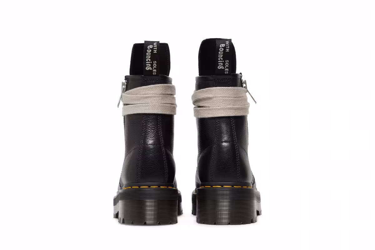 Dr. Martens x Rick Owens Strobe 1460 Quad Sole Jumbo Lace Boot Black, view 7