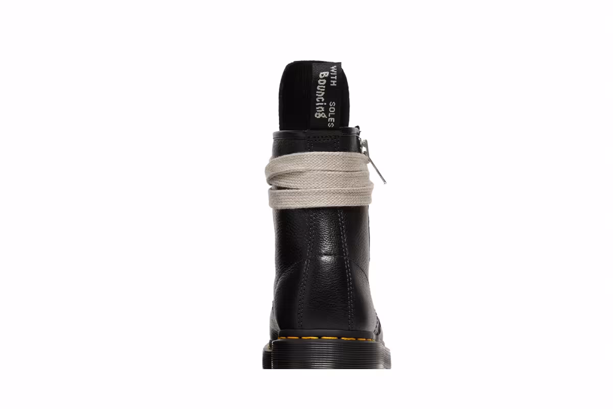 Dr. Martens x Rick Owens Strobe 1460 Quad Sole Jumbo Lace Boot Black, view 8